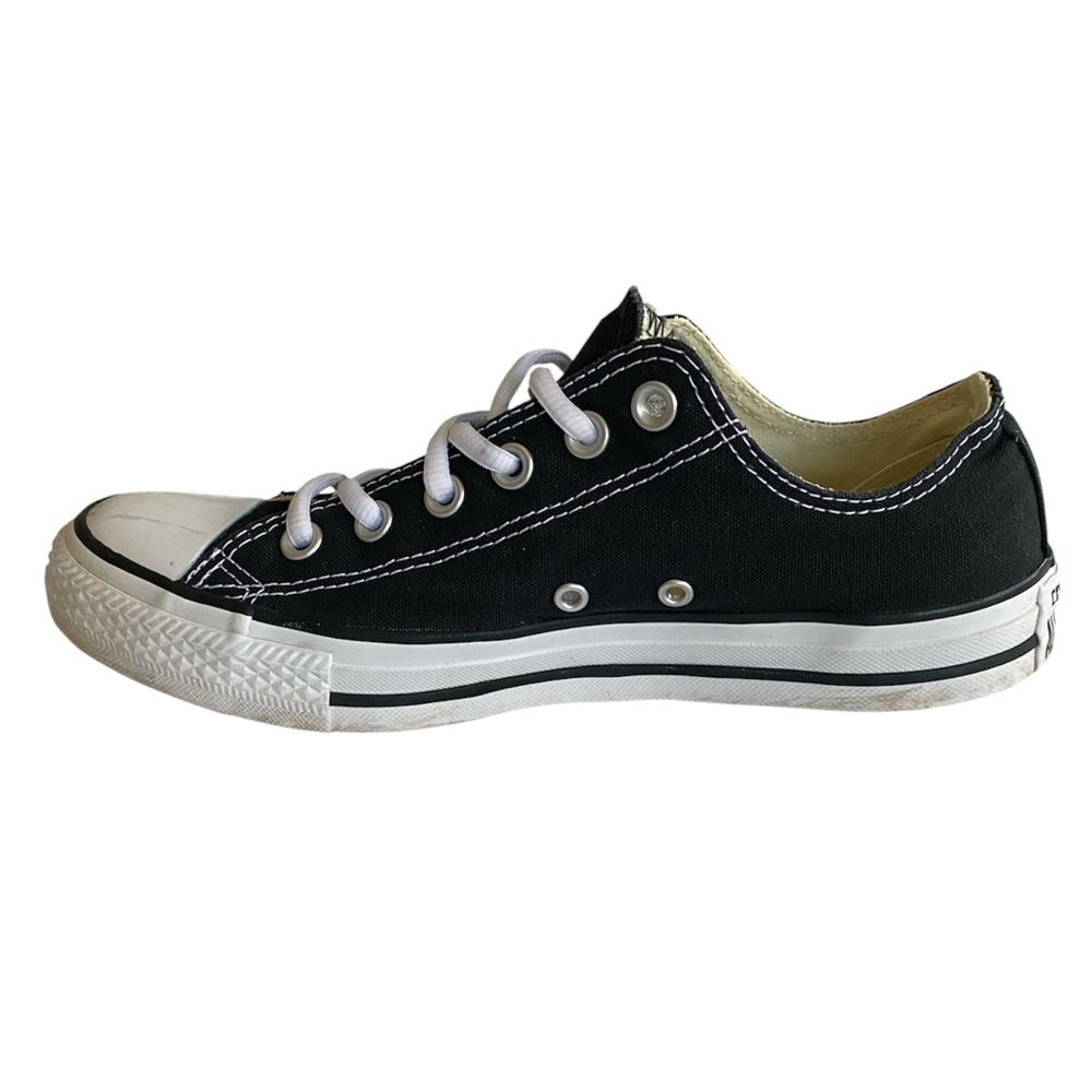 Converse Sneakers Women’s 9 Men’s 7 Black Custom French Bulldog Embroidery - Picture 6 of 14